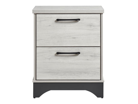 Westport White Oak / Gray Nightstand - Ornate Home