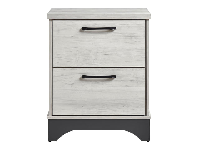 Westport White Oak / Gray Nightstand - Ornate Home