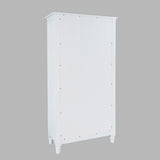 Westport White Tall Display Cabinet - Ornate Home