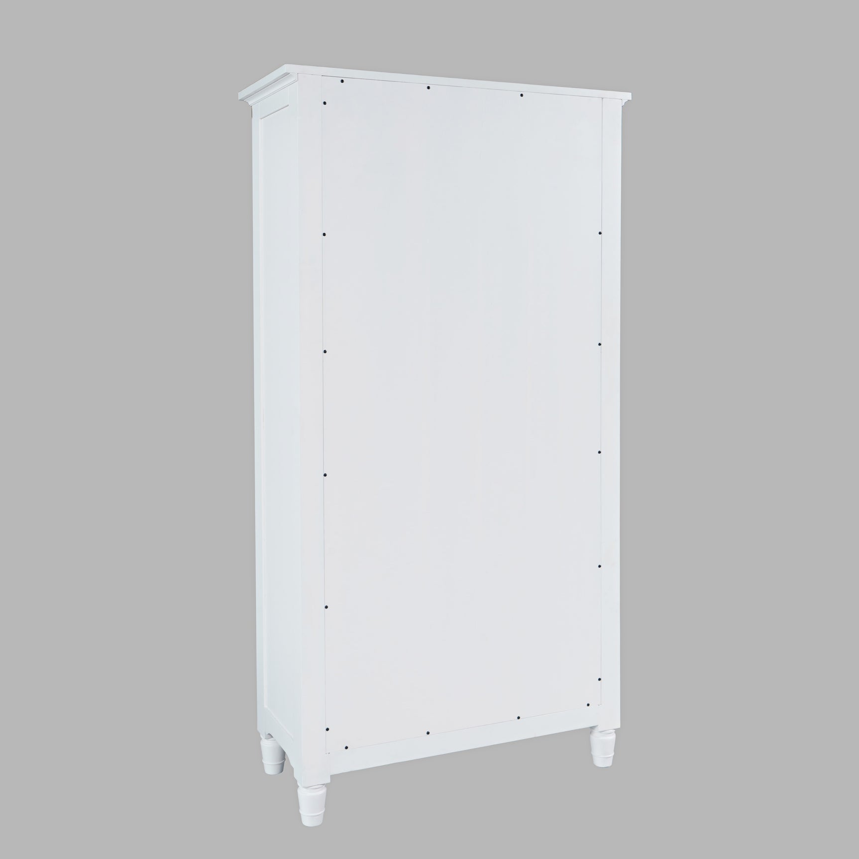 Westport White Tall Display Cabinet - Ornate Home