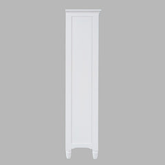 Westport White Tall Display Cabinet - Ornate Home