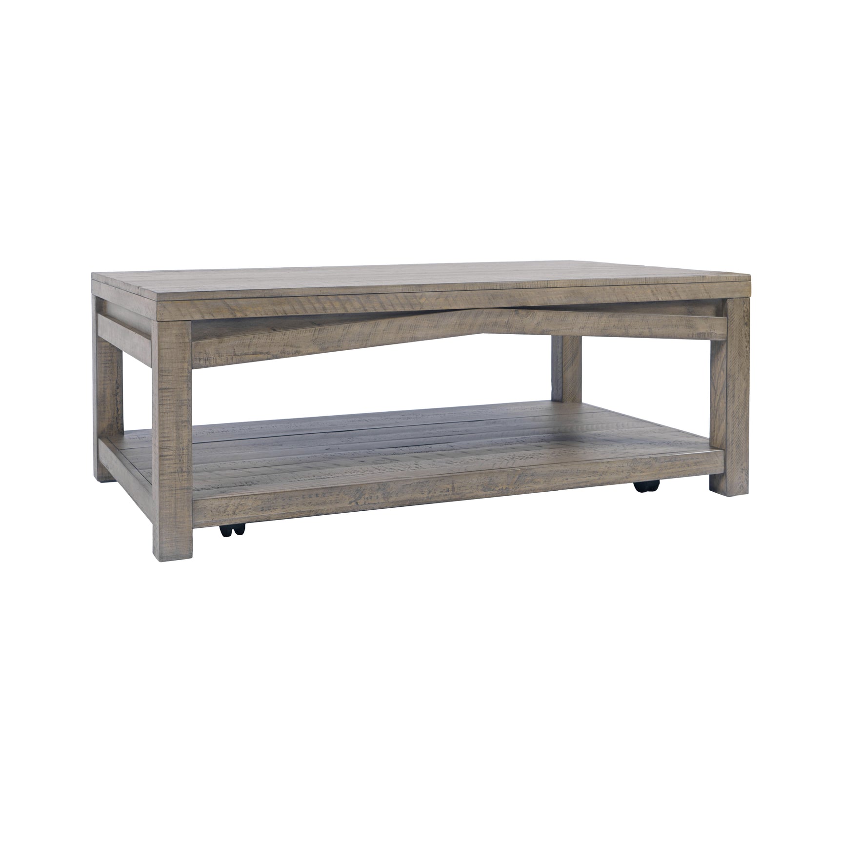 Westvale Brown Rectangular Castered Cocktail Table - Ornate Home