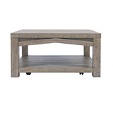 Westvale Brown Square Castered Cocktail Table - Ornate Home