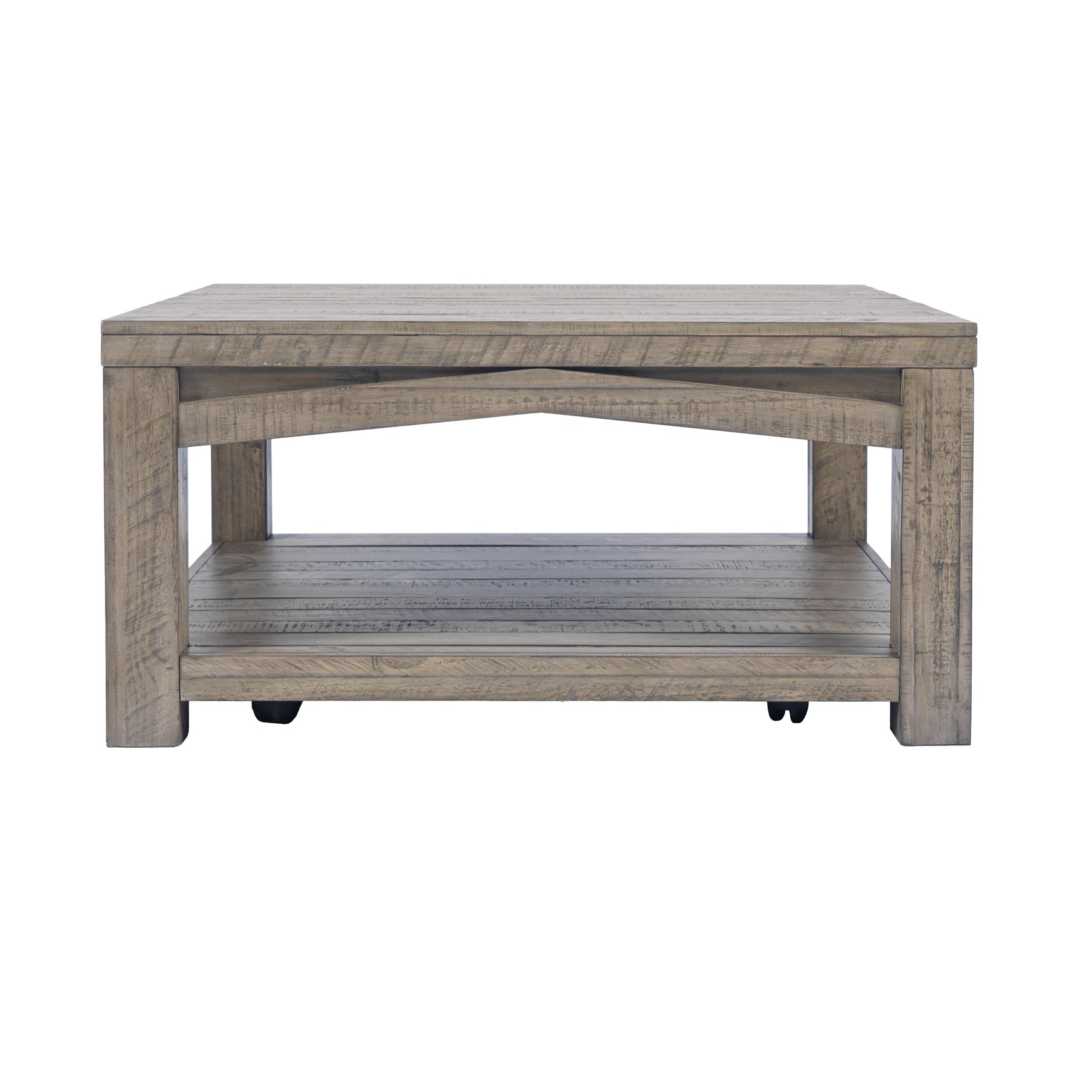 Westvale Brown Square Castered Cocktail Table - Ornate Home