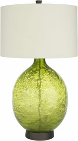 Westview Lime Green Glass Table Lamp - Clearance - Ornate Home