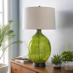 Westview Lime Green Glass Table Lamp - Clearance - Ornate Home