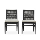 Westville Black Outdoor Dining Chair (Set of 2) - Ornate Home