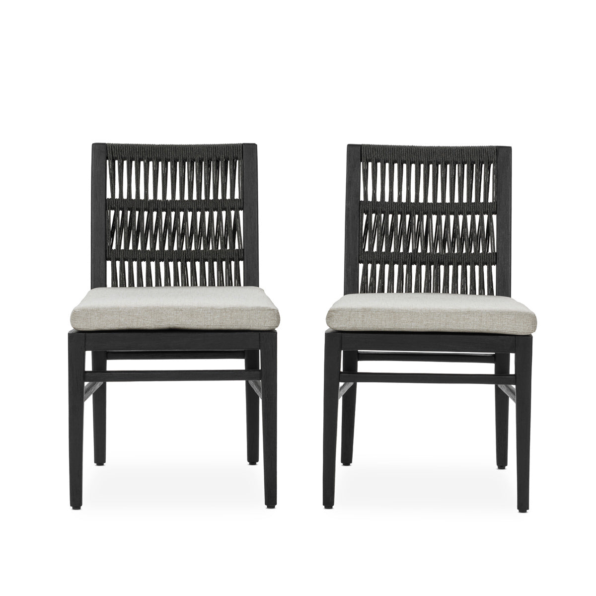 Westville Black Outdoor Dining Chair (Set of 2) - Ornate Home