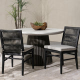 Westville Black Outdoor Dining Chair (Set of 2) - Ornate Home