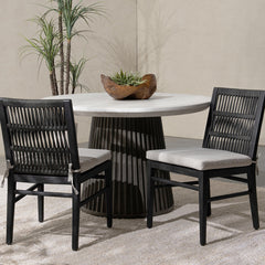 Westville Black Outdoor Dining Chair (Set of 2) - Ornate Home
