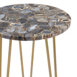 Westwood Gold/Blue Accent Table - Ornate Home