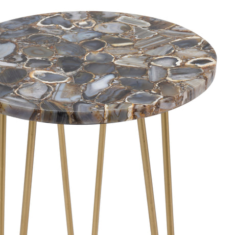 Westwood Gold/Blue Accent Table - Ornate Home
