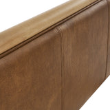 Wexford Light Oak Canyon Vegan Leather Platform Bed