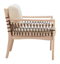 Wezly Ivory Accent Chair - Ornate Home