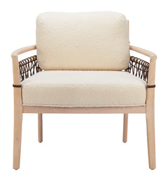 Wezly Ivory Accent Chair - Ornate Home