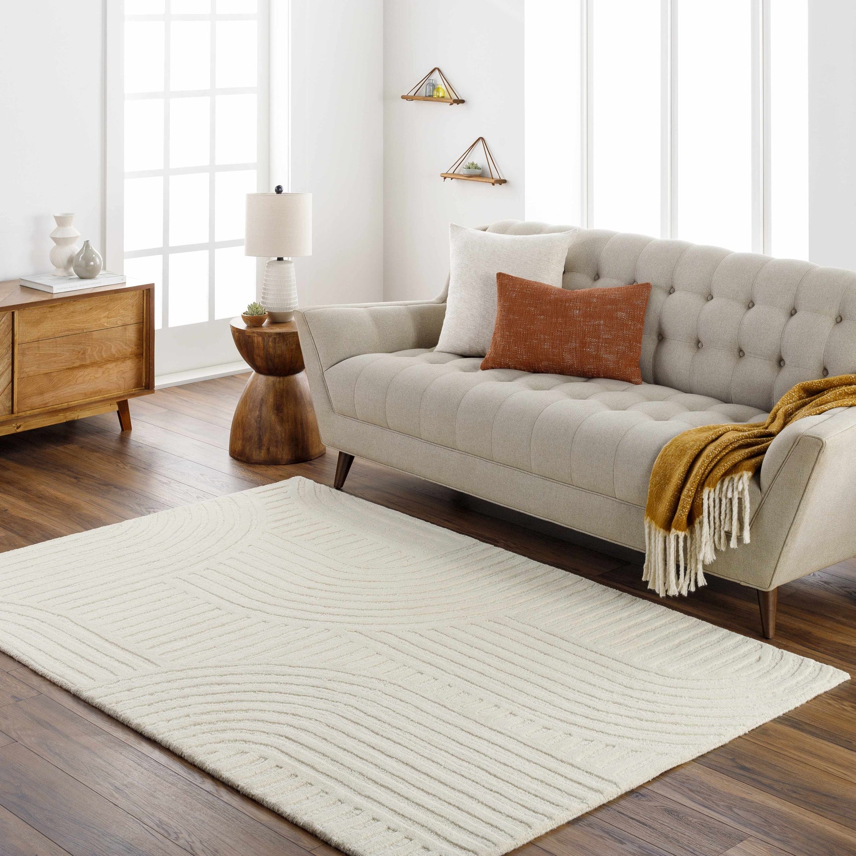 Whan Off White Area Rug - Clearance - Ornate Home