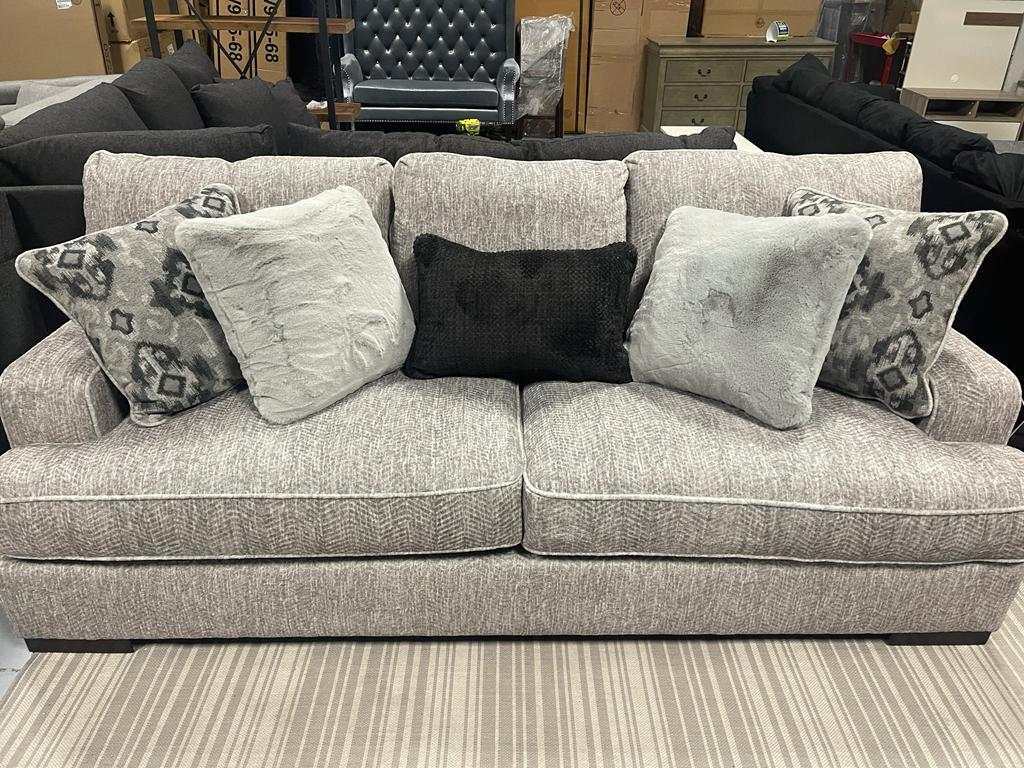 (Online Special Price) Mercado Pewter Sofa & Loveseat / 2pc Set - Ornate Home