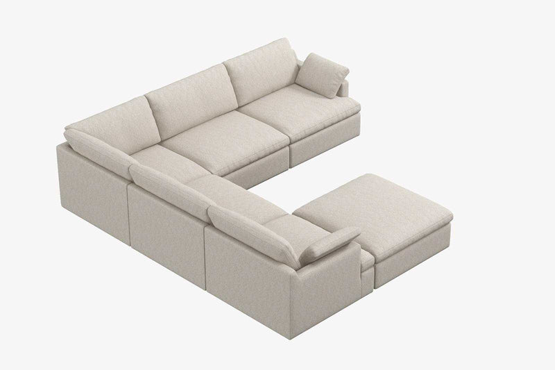 Pacifica Beige Cloud Modular Sectional Units Create your own Style - Ornate Home