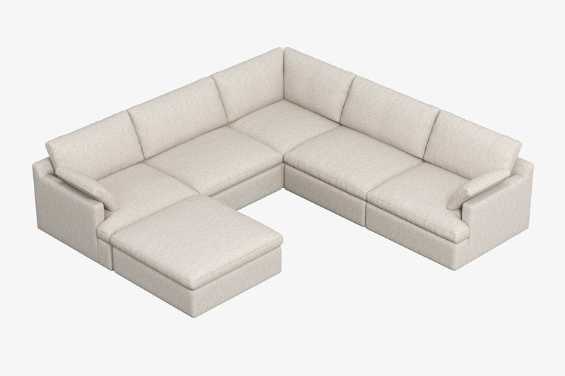 Pacifica Beige Cloud Modular Sectional Units Create your own Style - Ornate Home