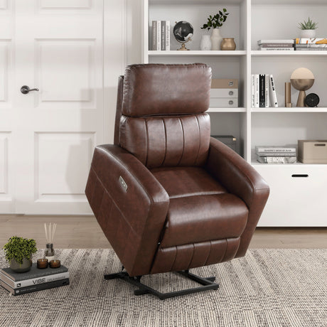 Wheaton Brown Power Lift Chair - Ornate Home