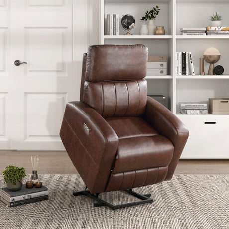 Wheaton Brown Power Lift Chair - Ornate Home