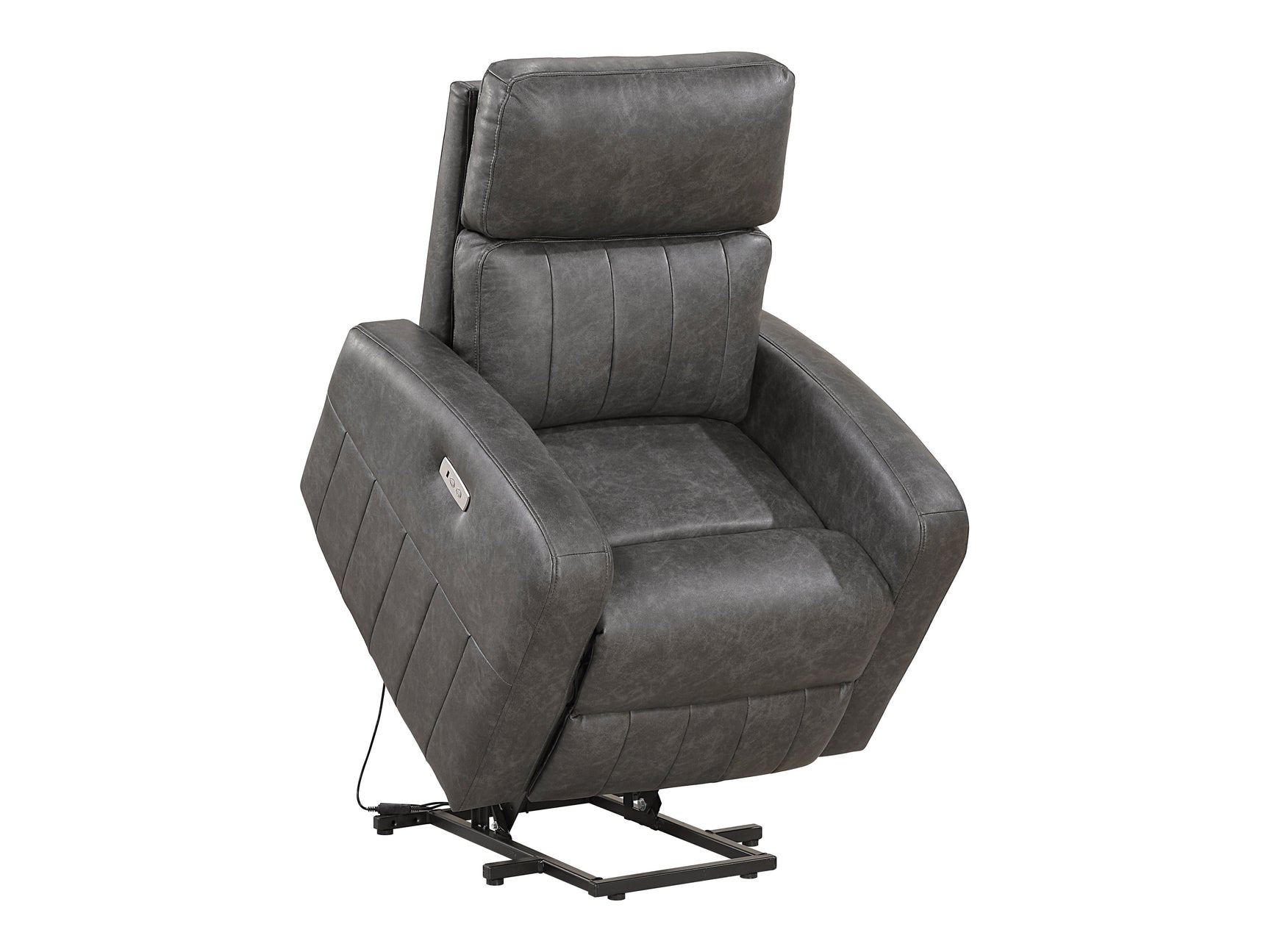 Wheaton Gray Power Lift Chair - Ornate Home