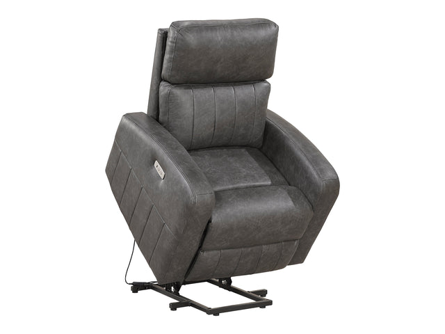 Wheaton Gray Power Lift Chair - Ornate Home