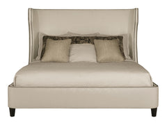 Wheeling Beige/Tan Fabric Shelter King Bed - Ornate Home