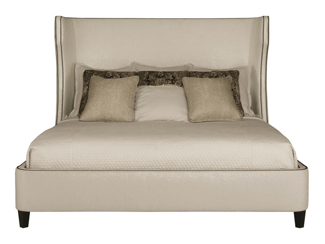 Wheeling Beige/Tan Fabric Shelter King Bed - Ornate Home