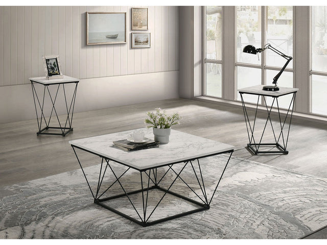 Whetstone White 3 Pc. Table Set - Ornate Home