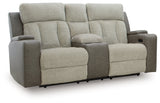 WhipLash Sisal Power Reclining Loveseat w/Console (Online Special Price) - Ornate Home