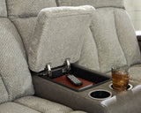 WhipLash Sisal Power Reclining Loveseat w/Console (Online Special Price) - Ornate Home