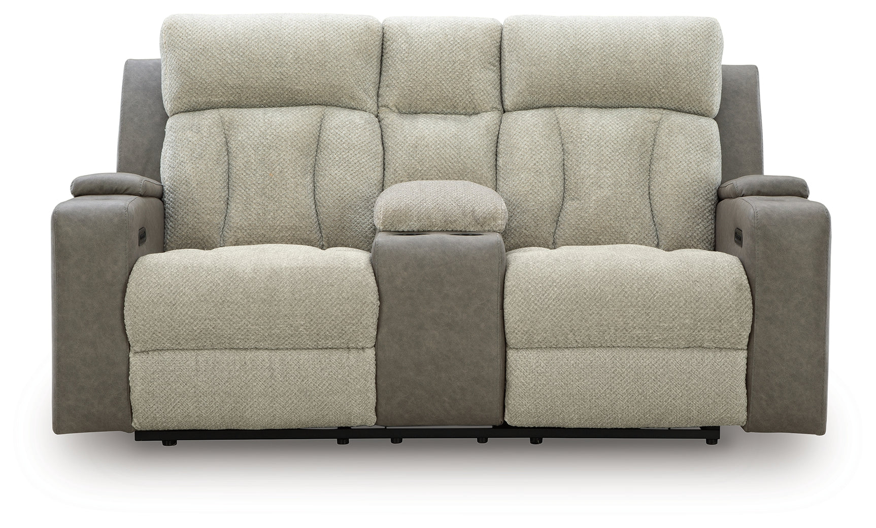 WhipLash Sisal Power Reclining Loveseat w/Console - Ornate Home