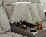 WhipLash Sisal Power Reclining Loveseat w/Console - Ornate Home