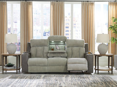 WhipLash Sisal Power Reclining Sofa - Ornate Home