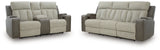 WhipLash Sisal Power Reclining Sofa and Loveseat (Online Special Price) - Ornate Home