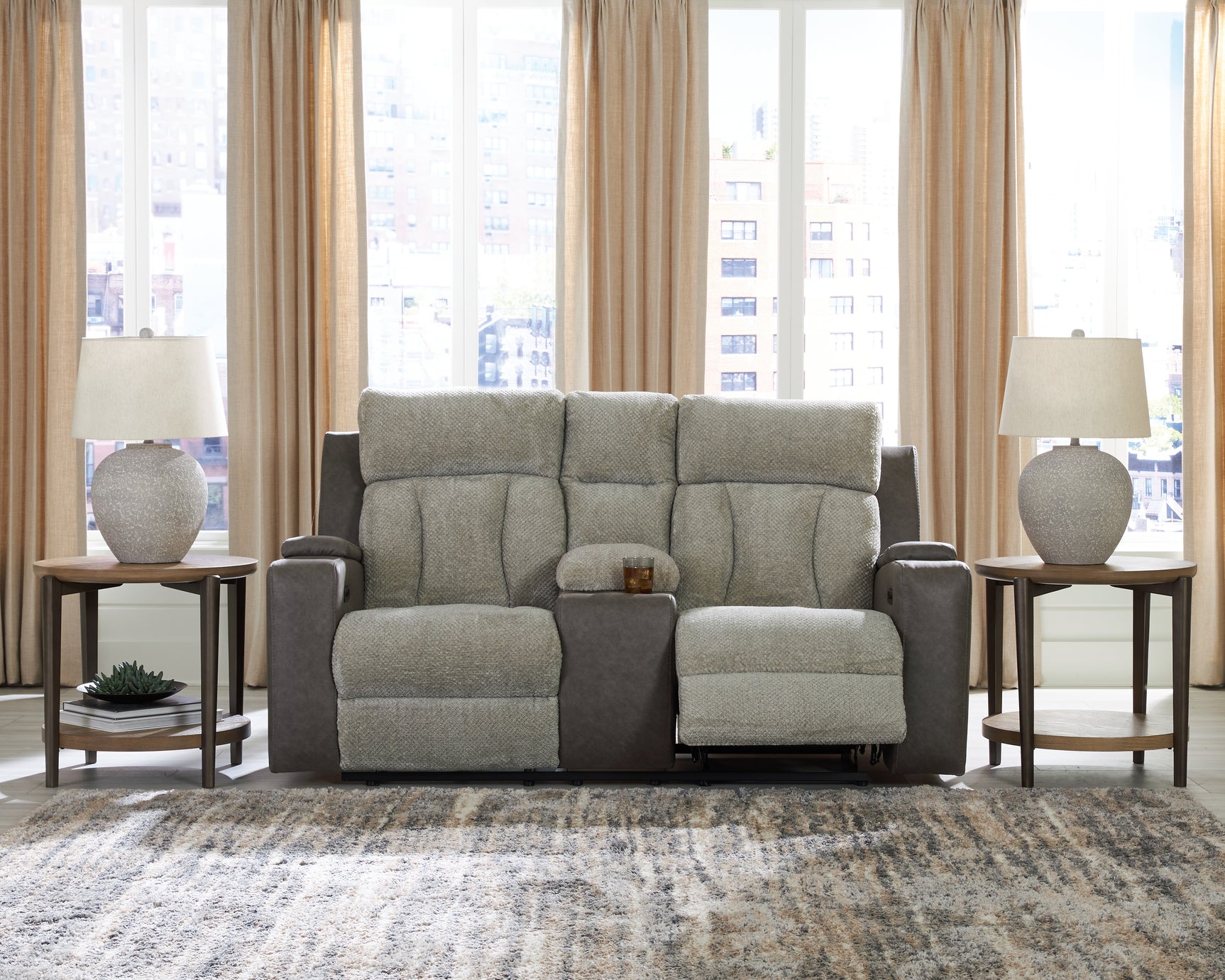 WhipLash Sisal Power Reclining Sofa and Loveseat (Online Special Price) - Ornate Home