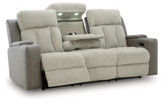 WhipLash Sisal Power Reclining Sofa and Loveseat - Ornate Home