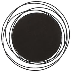 Whirlwind Black Round Mirror - Ornate Home