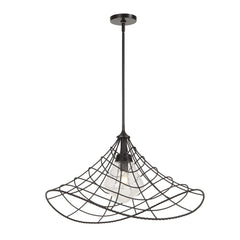 Whirlwind Bronze 1 Light Indoor-Outdoor Pendant - Ornate Home