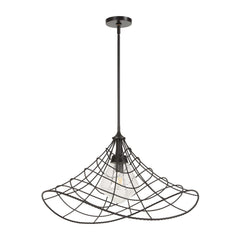 Whirlwind Bronze 1 Light Indoor-Outdoor Pendant - Ornate Home