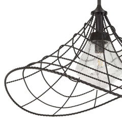 Whirlwind Bronze 1 Light Indoor-Outdoor Pendant - Ornate Home