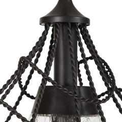 Whirlwind Bronze 1 Light Indoor-Outdoor Pendant - Ornate Home