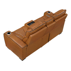 Whiselle Brown Power Double Reclining Loveseat - Ornate Home