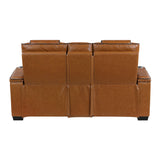 Whiselle Brown Power Double Reclining Loveseat - Ornate Home