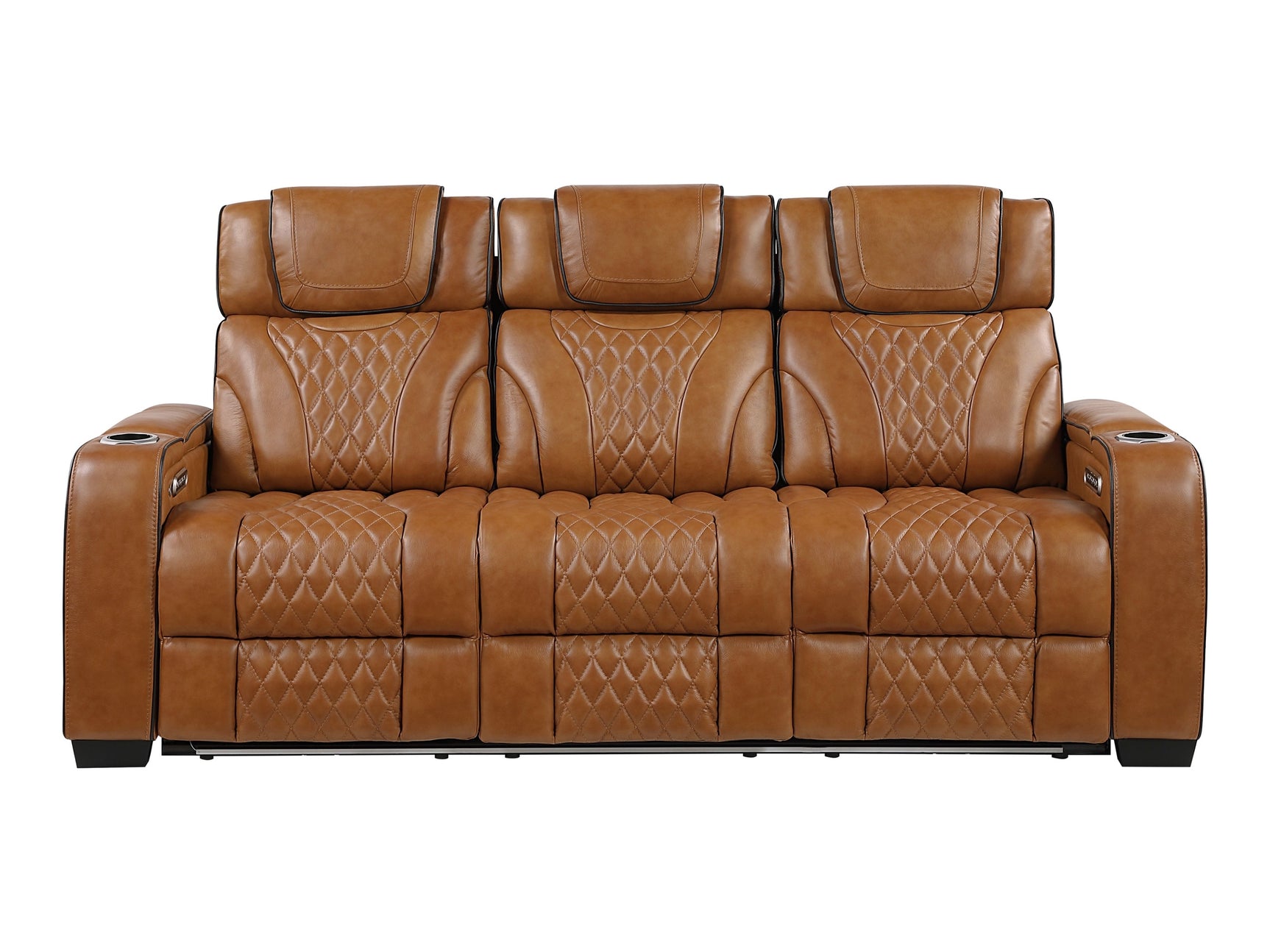 Whiselle Brown Power Double Reclining Sofa - Ornate Home