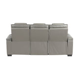 Whiselle Gray Power Double Reclining Sofa - Ornate Home
