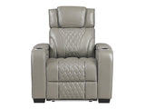 Whiselle Gray Power Reclining Chair - Ornate Home