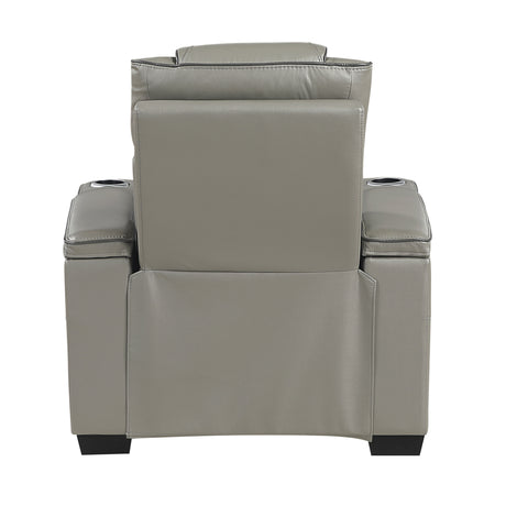 Whiselle Gray Power Reclining Chair - Ornate Home