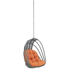 Whisk Orange Outdoor Patio Swing Chair Without Stand - Ornate Home